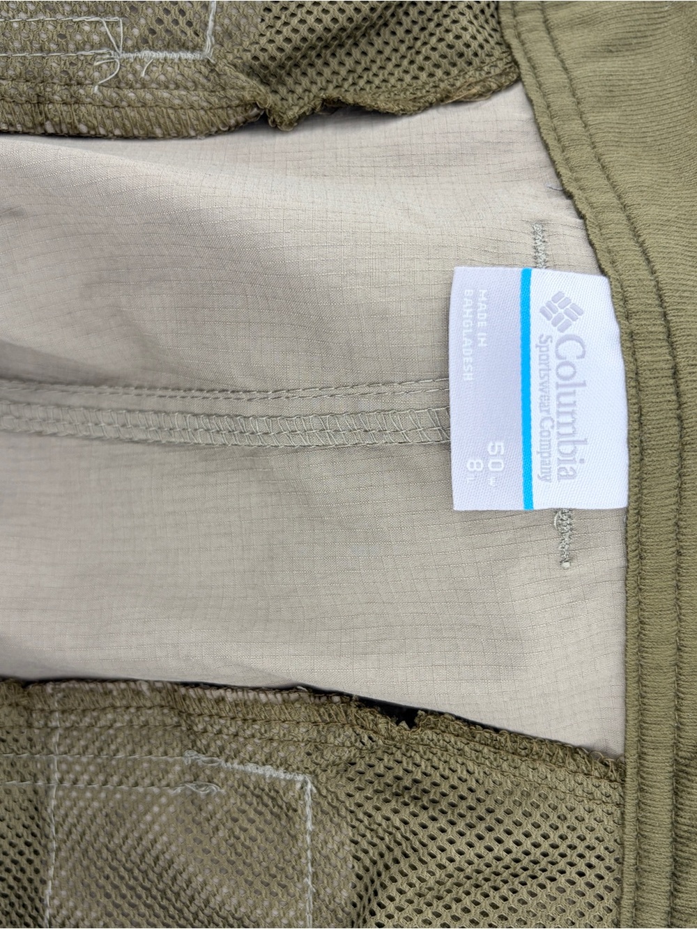 Columbia Silver Ridge II Stretch Short Sz 50 Reg 8” Inseam - Khaki Outdoor - Picture 7 of 8